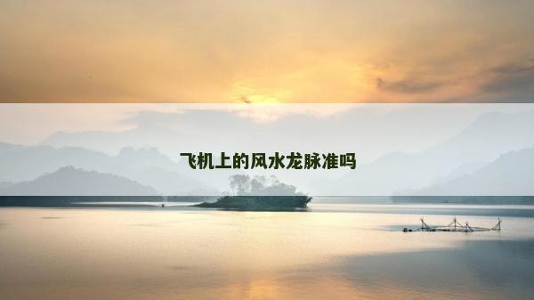 飛機上的風水龍脈準嗎 飛機上的風水龍脈準嗎