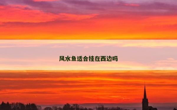 風(fēng)水魚適合掛在西邊嗎