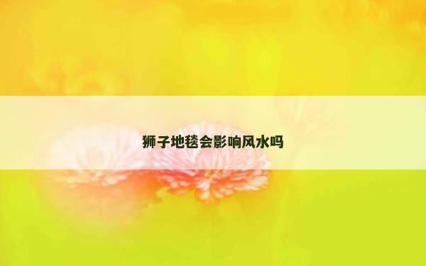 獅子地毯會影響風水嗎 獅子地毯會影響風水嗎