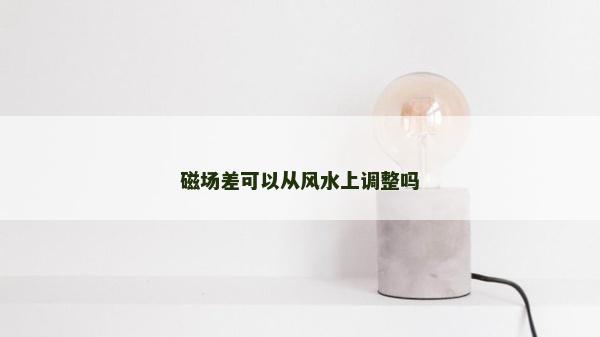 磁場差可以從風水上調整嗎 磁場差可以從風水上調整嗎