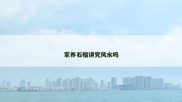 家養石榴講究風水嗎 家養石榴講究風水嗎