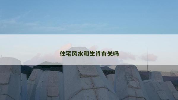 住宅風水和生肖有關嗎
