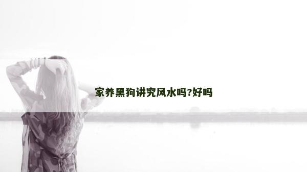 家養黑狗講究風水嗎?好嗎