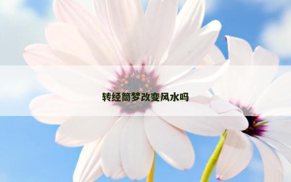 轉經筒夢改變風水嗎