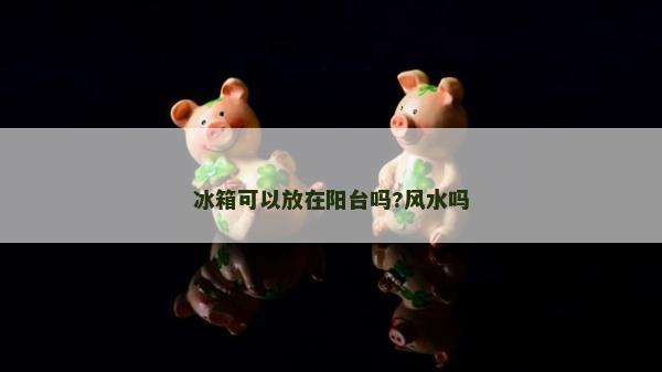 冰箱可以放在陽臺嗎?風水嗎
