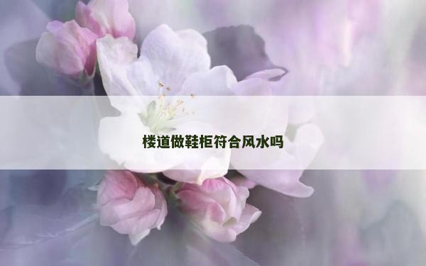 樓道做鞋柜符合風水嗎