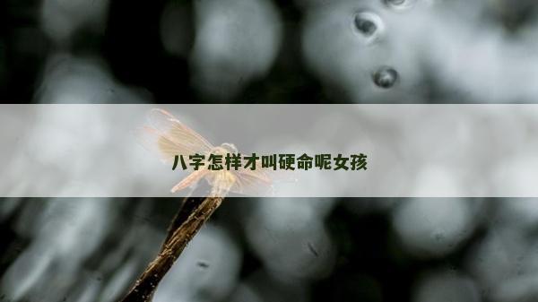 八字怎樣才叫硬命呢女孩