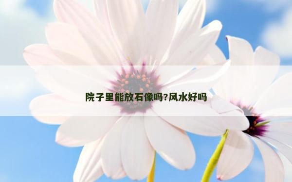 院子里能放石像嗎?風(fēng)水好嗎