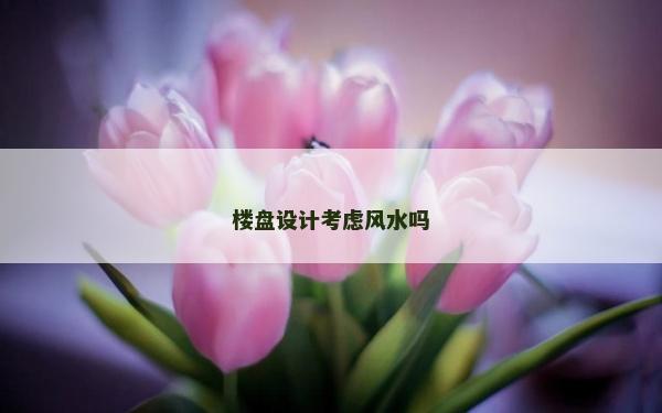 樓盤設計考慮風水嗎