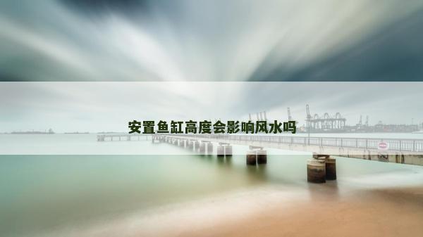 安置魚缸高度會影響風(fēng)水嗎