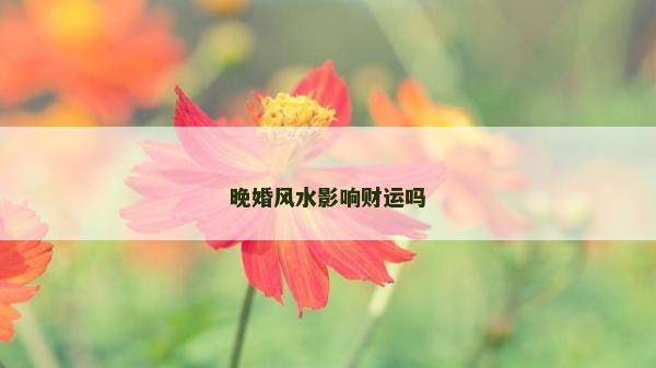 晚婚風水影響財運嗎 晚婚風水影響財運嗎