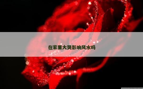 在家里大哭影響風(fēng)水嗎