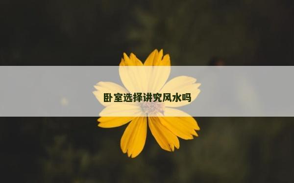 臥室選擇講究風水嗎 臥室選擇講究風水嗎
