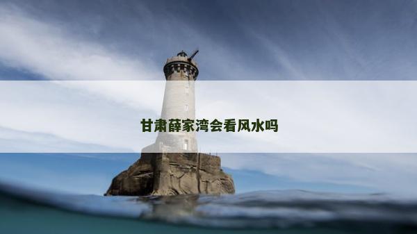 甘肅薛家灣會看風水嗎