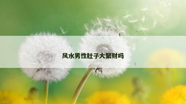 風水男性肚子大聚財嗎