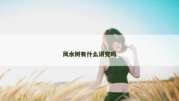 風水樹有什么講究嗎