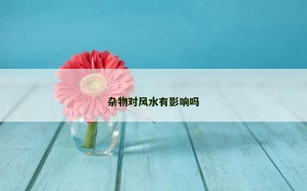 雜物對風水有影響嗎
