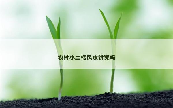 農村小二樓風水講究嗎