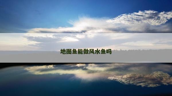 地圖魚能做風(fēng)水魚嗎