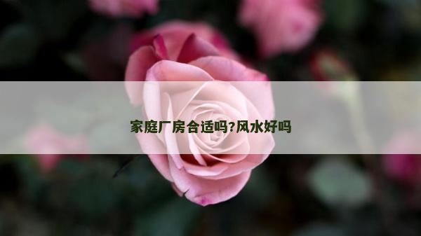 家庭廠房合適嗎?風水好嗎