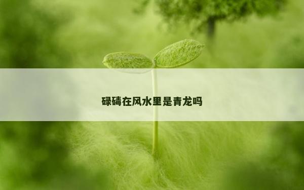 碌碡在風水里是青龍嗎