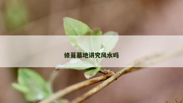 修葺墓地講究風水嗎 修葺墓地講究風水嗎