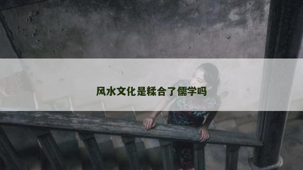 風水文化是糅合了儒學嗎