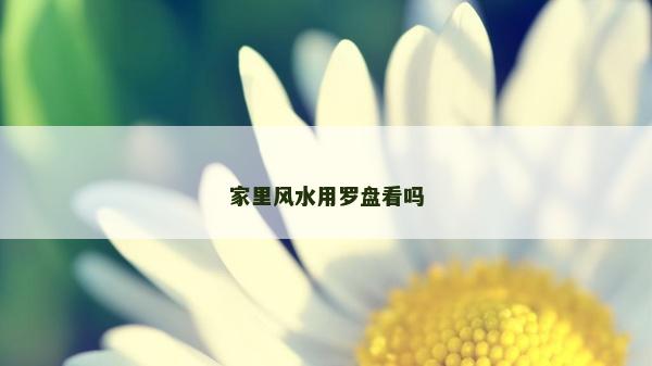 家里風(fēng)水用羅盤看嗎 家里風(fēng)水用羅盤看嗎