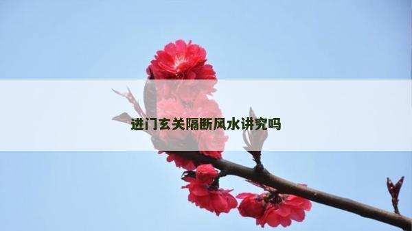 進門玄關隔斷風水講究嗎