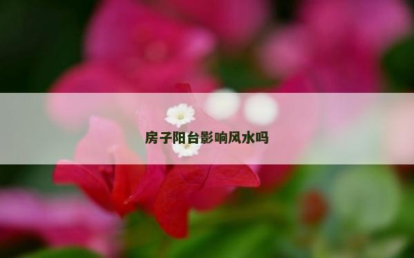 房子陽臺影響風水嗎