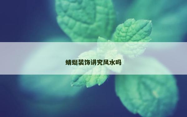 蜻蜓裝飾講究風水嗎 蜻蜓裝飾講究風水嗎
