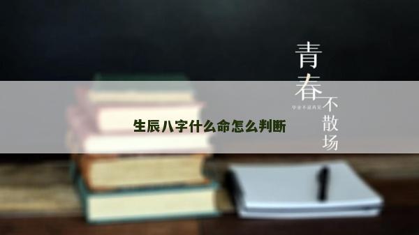 生辰八字什么命怎么判斷
