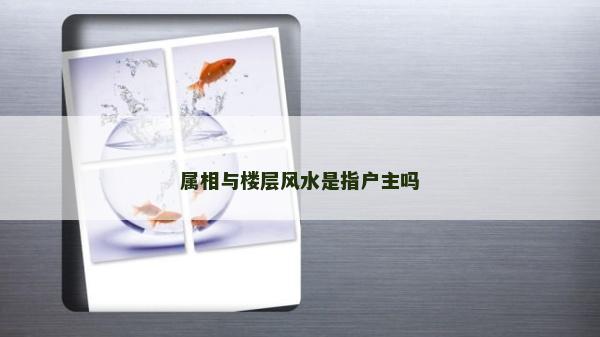 屬相與樓層風(fēng)水是指戶主嗎 屬相與樓層風(fēng)水是指戶主嗎