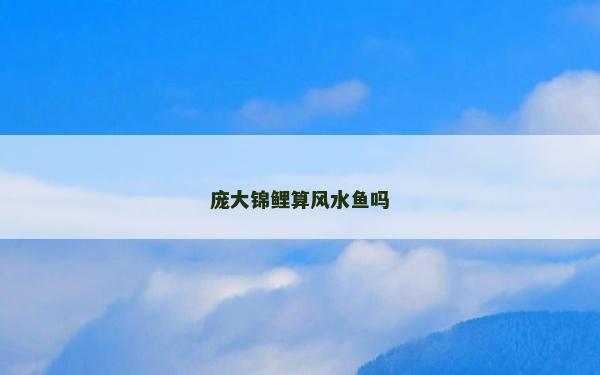 龐大錦鯉算風水魚嗎