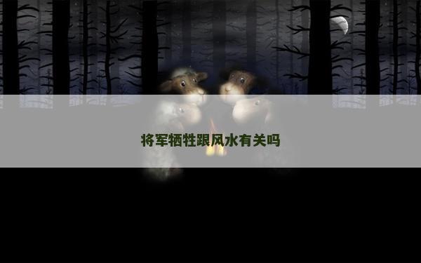 將軍犧牲跟風(fēng)水有關(guān)嗎