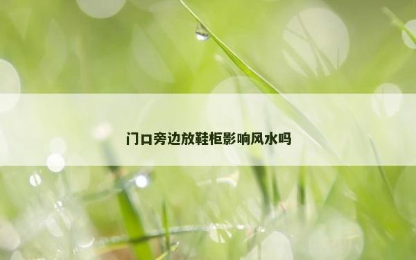 門口旁邊放鞋柜影響風(fēng)水嗎