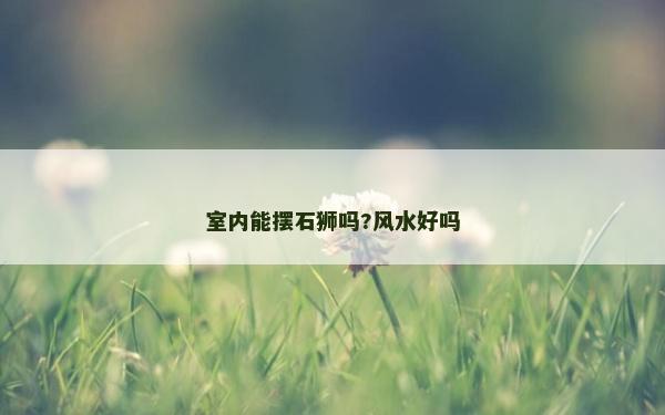 室內(nèi)能擺石獅嗎?風(fēng)水好嗎