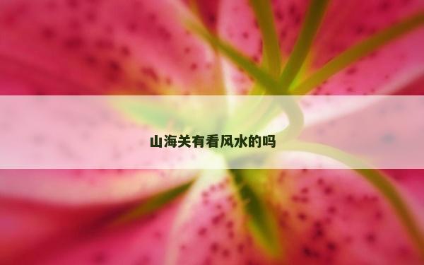 山海關有看風水的嗎