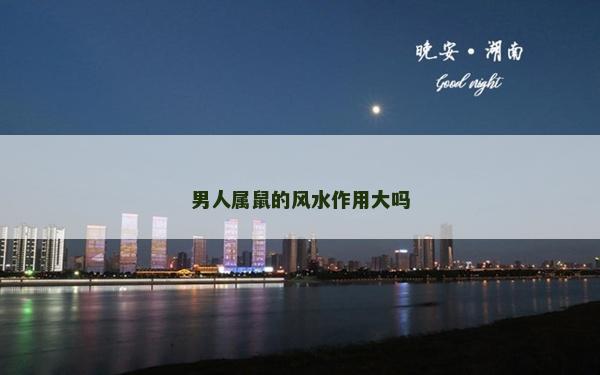 男人屬鼠的風水作用大嗎