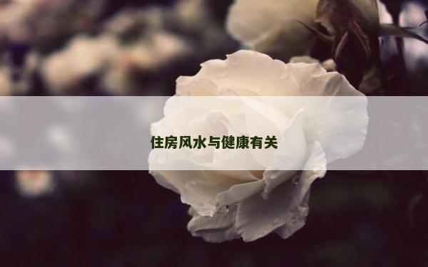 住房風水與健康有關