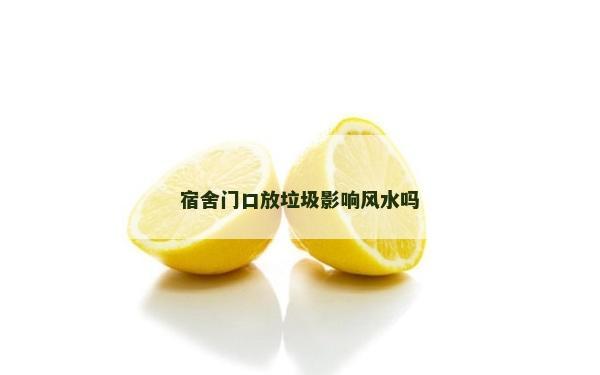 宿舍門口放垃圾影響風水嗎