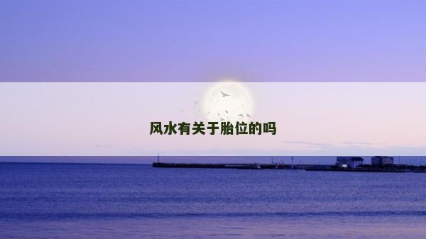 風水有關于胎位的嗎 風水有關于胎位的嗎
