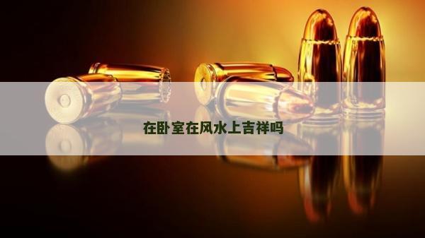 在臥室在風水上吉祥嗎