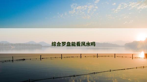 綜合羅盤能看風(fēng)水嗎