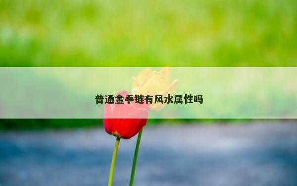 普通金手鏈有風水屬性嗎