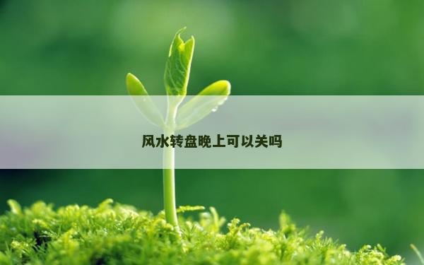 風(fēng)水轉(zhuǎn)盤晚上可以關(guān)嗎 風(fēng)水轉(zhuǎn)盤晚上可以關(guān)嗎