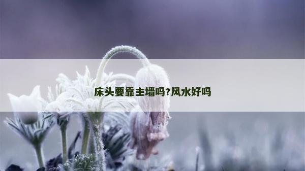 床頭要靠主墻嗎?風(fēng)水好嗎