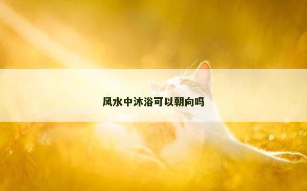 風(fēng)水中沐浴可以朝向嗎
