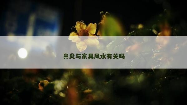 鼻炎與家具風水有關嗎 鼻炎與家具風水有關嗎