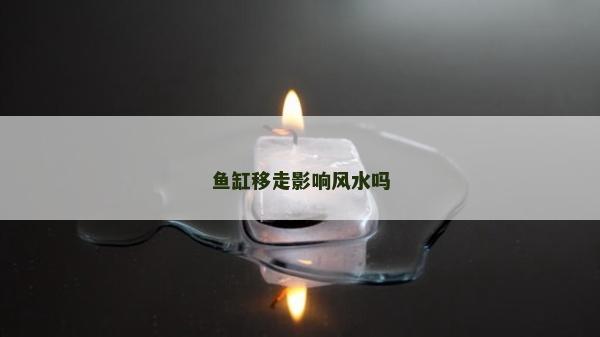 魚缸移走影響風水嗎